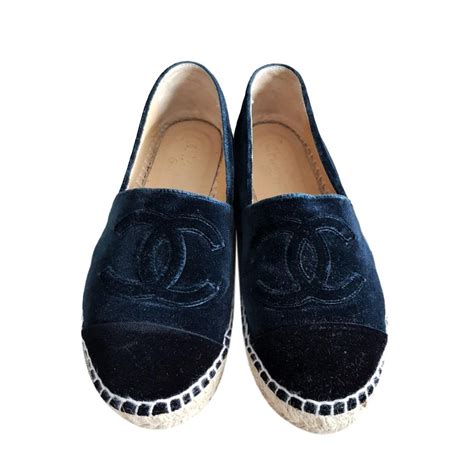 navy blue chanel espadrilles|navy closed toe espadrilles.